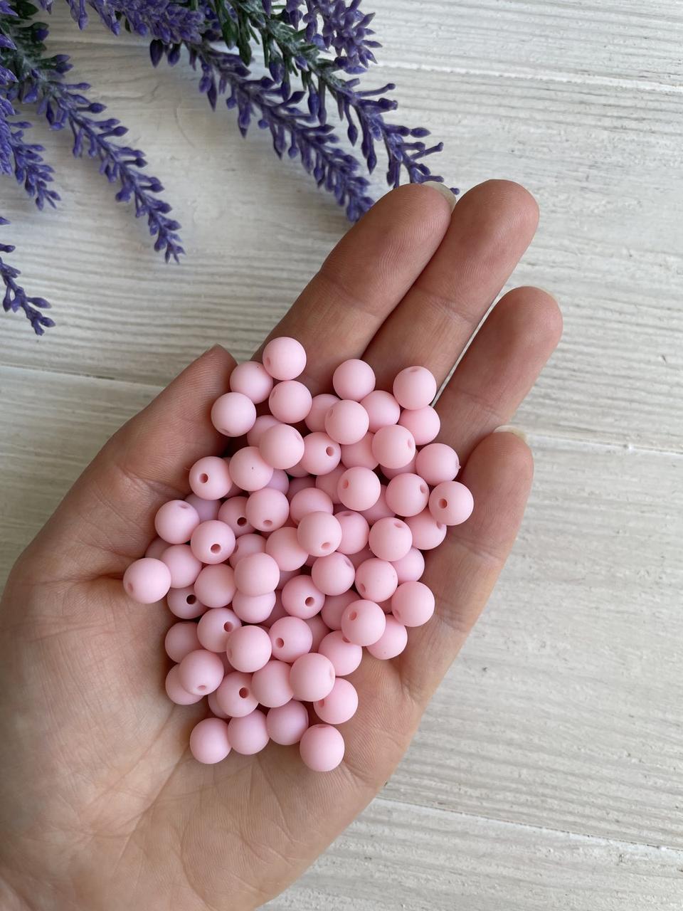 Намистини " Зефірні " 8 мм, світло рожеві 500 грам