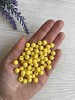 Бусины " Зефирные " 8 мм , желтые 500 грамм