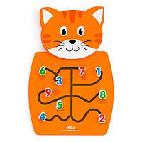 Бізіборд Viga Toys Котик з цифрами (50676FSC) B_1137
