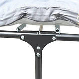 Розкладачка ліжко М60 складана з матрацом та підголовником для будинку офісу (розкладна для гостей) B_0085, фото 3