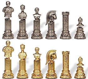 Шахові фігури від Italfama  "Busto Imperatore Romano" матеріал цинк, латунь, нікель Король 12 см