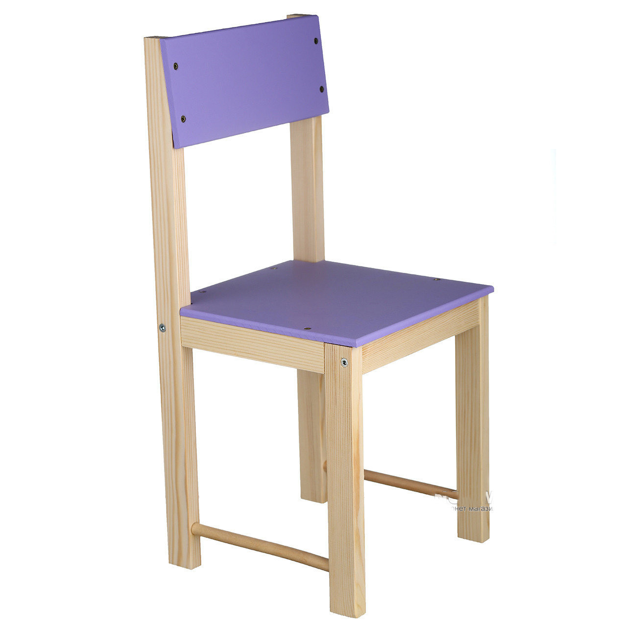 Стільчик дитячий дерев'яний ИГРУША 56 см Фіолетовий B_6788, фото 1