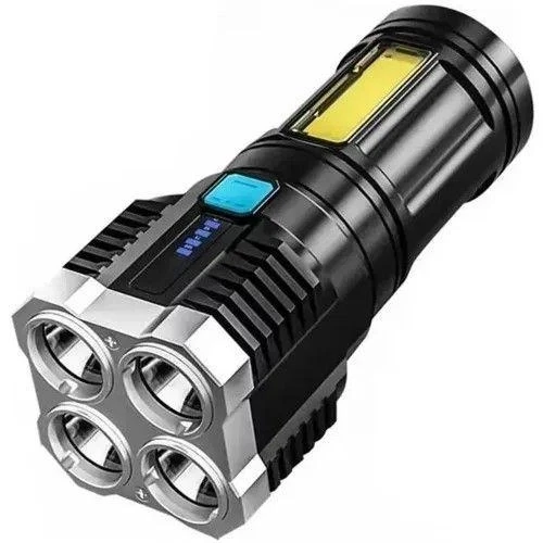 Ліхтар ручний акумуляторний X509 4LED із заряджанням від USB + бічним світлом COB