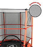 Батут дитячий Atleto 140 см із захисною сіткою для дітей спортивний вуличний для будинку Червоний B_2119, фото 3