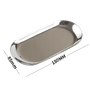 Лоток металевий для інструментів розмір S (8.5х18 см), срібло