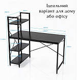 Комп'ютерний стіл Loran в стилі Лофт Практичний для дому офісу B_1395, фото 3