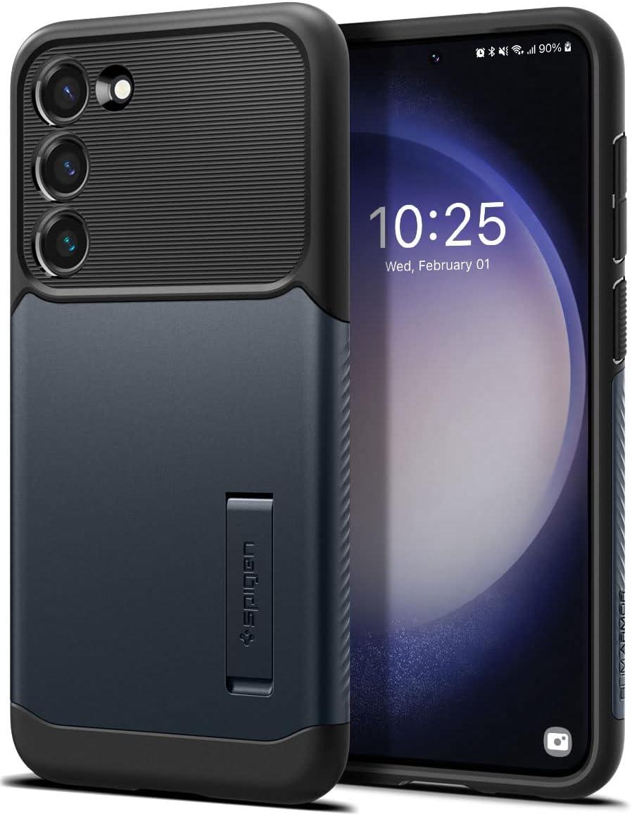 Чохол Spigen для Samsung Galaxy S23 Plus — Slim Armor, Metal Slate (ACS05688)