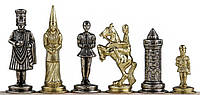 Шахматные фигуры от Italfama "Camelot Medio" материал цинк, латунь, никель Король 8,9 см