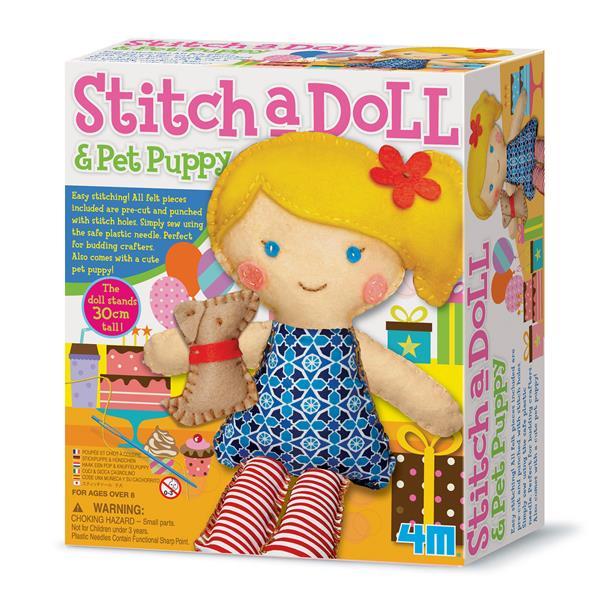 Набір для шиття іграшки 4M Кукла з цуценям (00-01276767) B_1048