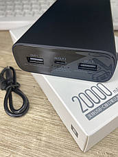 Зовнішній акумулятор для Xiaomi MI Power Bank 20000mAh Повербанк, портативна батарея, фото 3