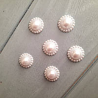 Напівнамистини — Квітка колір — білий р-р 18 мм