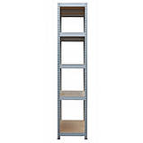 Поличний стелаж металевий Siker G9040 180х90х40 см збірної для гаража (пристінний з полками) B_5656, фото 3