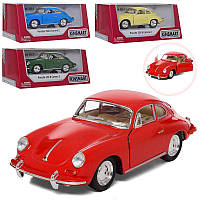 Машинка металева КT 5398 W "Porsche 356 B Carrera 2", 4 кольори