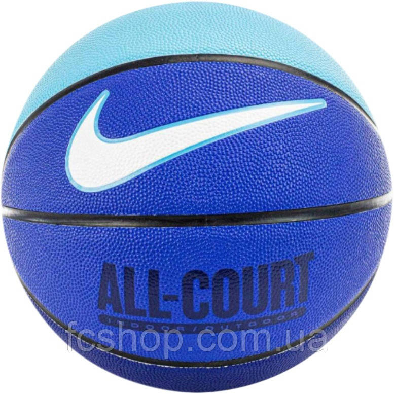 М'яч баскетбольний Nike Everyday All Court 8PDeflated Hyper N.100.4369.425.07, Синій, Розмір (EU) — 7, фото 1
