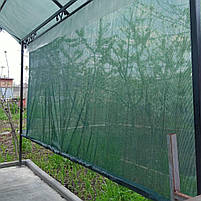Затіняюча сітка AGROS 45-50%, Зелена, 45 г/м², ширина 4.0 м 10, фото 6