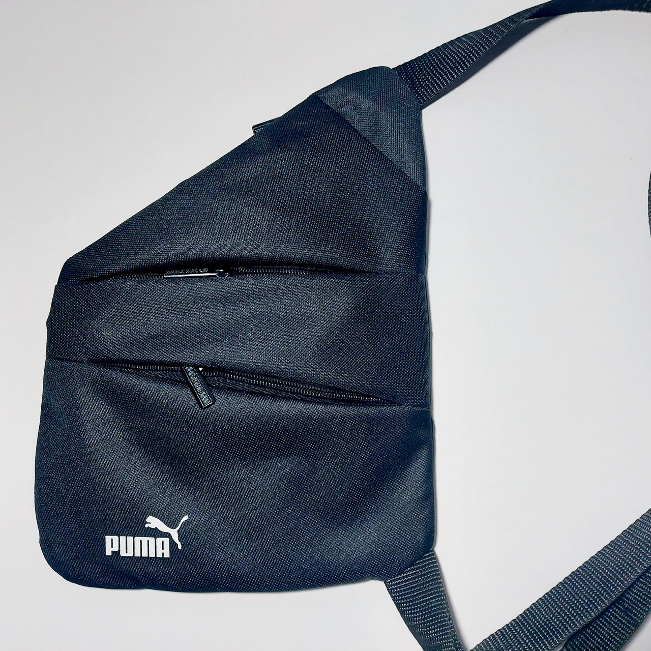 Сумка-кобура чоловіча чорна з відділеннями сумка барсетка спортивна, фото 1