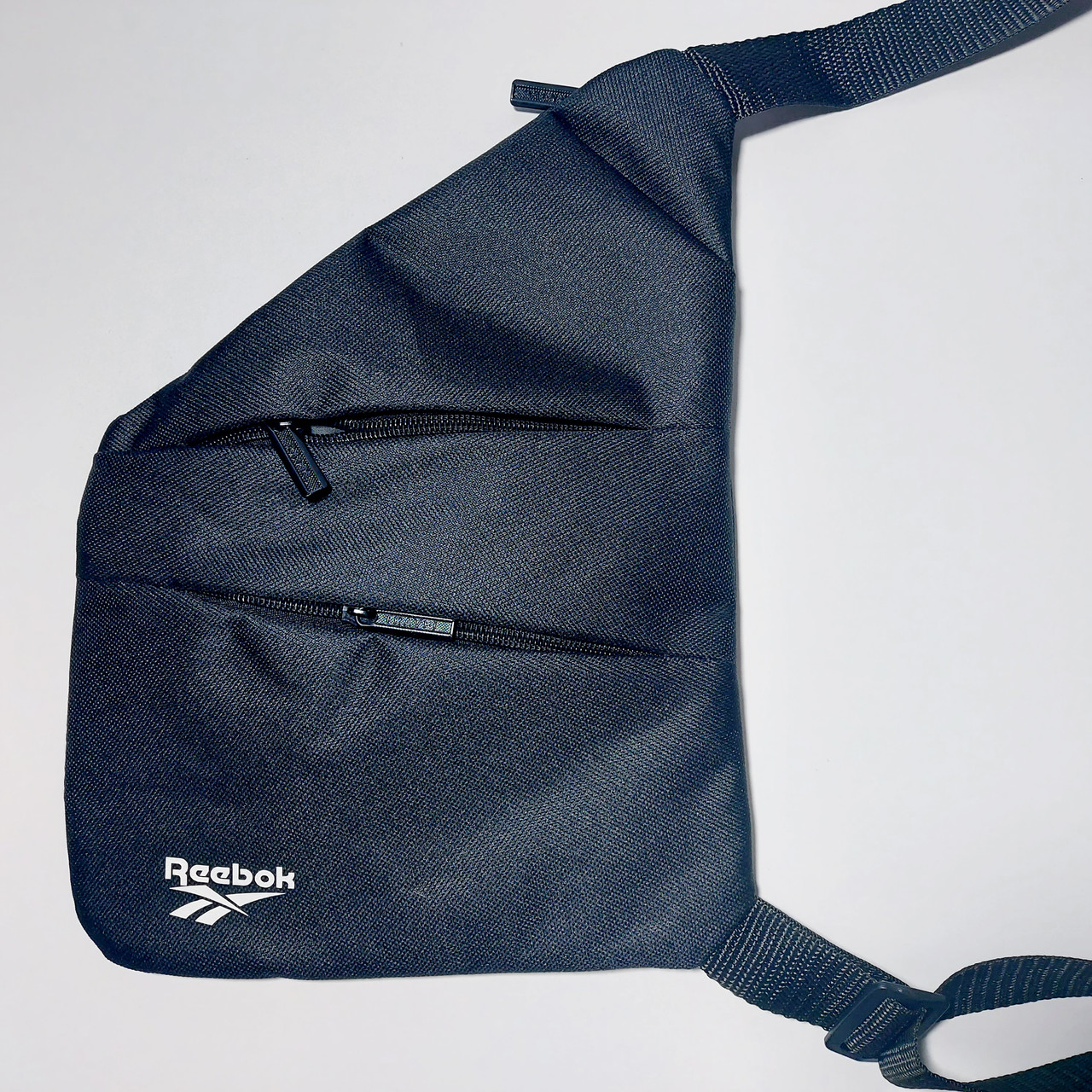 Сумка-кобура чоловіча чорна з відділеннями сумка барсетка спортивна, фото 1