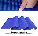 Килимок для йоги та фітнесу WCG M6 спортивний мат гімнастичний 173 x 61 x 0.35 см в чохлі Зелений B_5774, фото 8