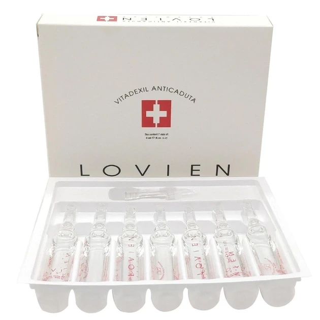 Ампулы против выпадения волос Lovien Essential Hair Loss Prevention Treatment Ampoules Vitadexil 7x8 мл - фото 1 - id-p1891636863