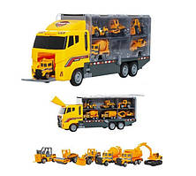 Вантажівка іграшкова TIR + 6 автомобілів 10764 Комплект Вантажівка з машинами для дітей B_1436