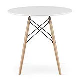 Кухонний стіл Todi 80 см круглий білий для кухні кафе ресторану B_1608, фото 2