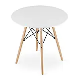 Кухонний стіл Todi 80 см круглий білий для кухні кафе ресторану B_1608, фото 3