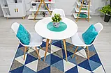 Кухонний стіл Todi 80 см круглий білий для кухні кафе ресторану B_1608, фото 4