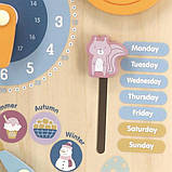 Робочий календар Viga Toys PolarB з годинником, англійською (44056) B_1117, фото 6