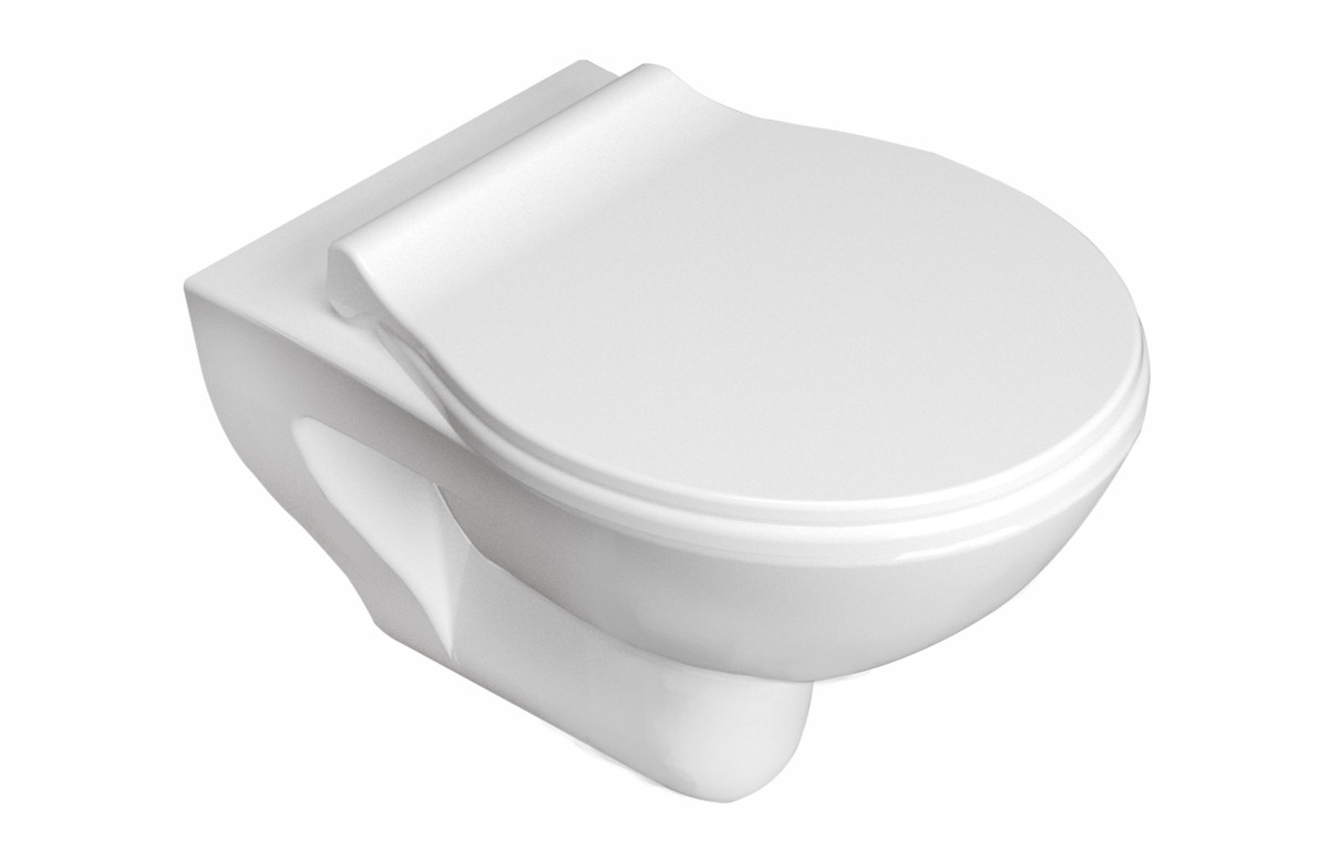Унітаз Imprese Netka Rimless с065048 з кришкою Duroplast Slim slow-closing