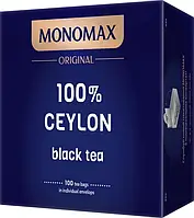 Чай чорний Мономах 100% Цейлон 2 г х 100 пакетиків