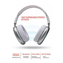 Навушники Wireless Stereo Hedset P9, Навушники bluetooth, Бездротові повнорозмірні стереонавушники Сірі, фото 4