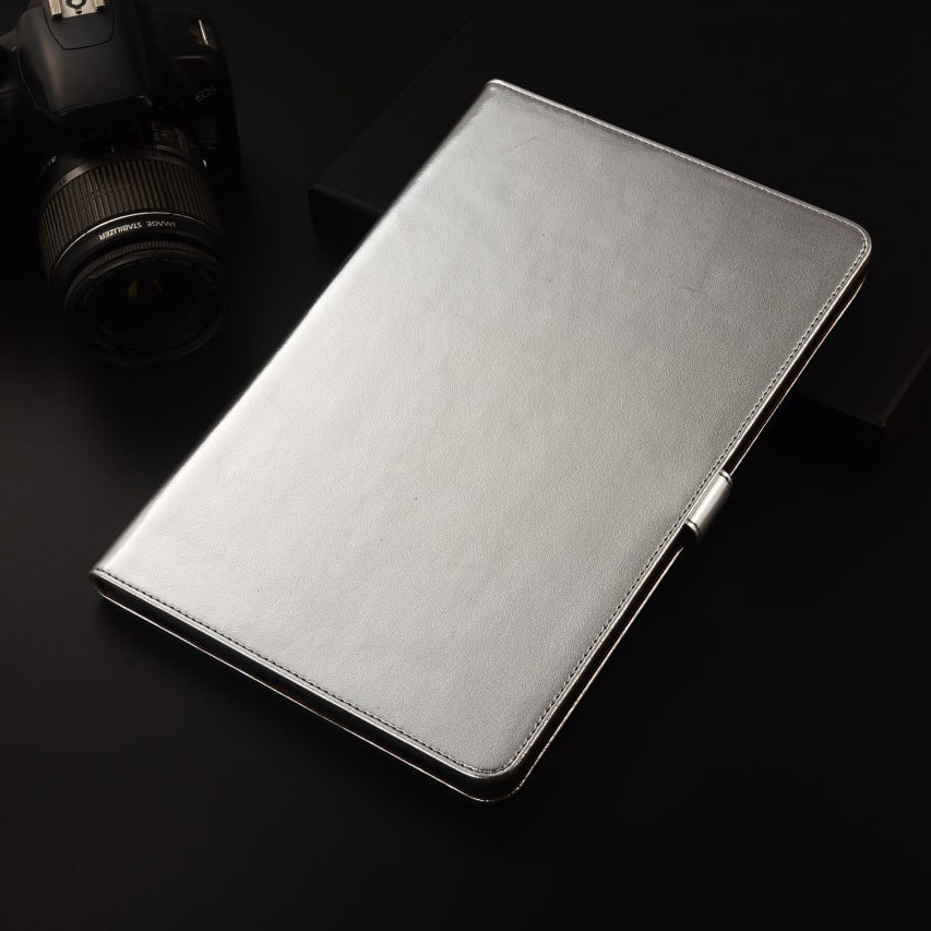 Чохол для iPad Mini 6 (8.3") (2021) з натуральної шкіри протиударний вологостійкий книжка з підставкою "GRAVITY" Сріблястий