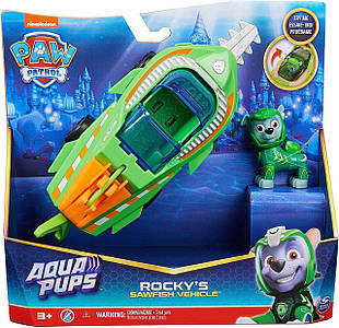 Іграшка Щенячий патруль рятувальний автомобіль-трансформер Рокі, Spin Master, Paw Patrol, Aqua Pups