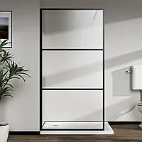 Скляна душова кабіна AVKO Glass S257 190х90 Clear перегородка для душу B_1460