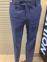 Штани чоловічі slim fit West-fashion модель А 180 яскраво-сині