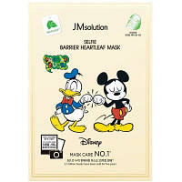 Тканевая маска для лица успокаивающая с хауттюйнией JM Solution Disney Collection Selfie Barrier Heartleaf Mas