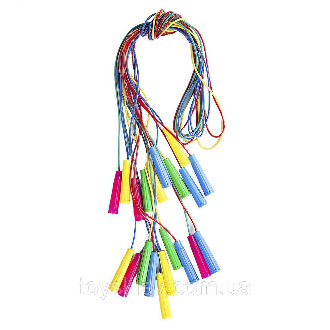 034/2 Скакалка кольорова 2,2 м Бамсик, фото 1