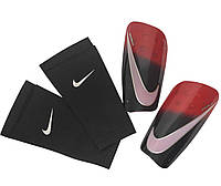 Щитки футбольні Nike + панчохи з кишенею для щитків разів. M червоно-чорний