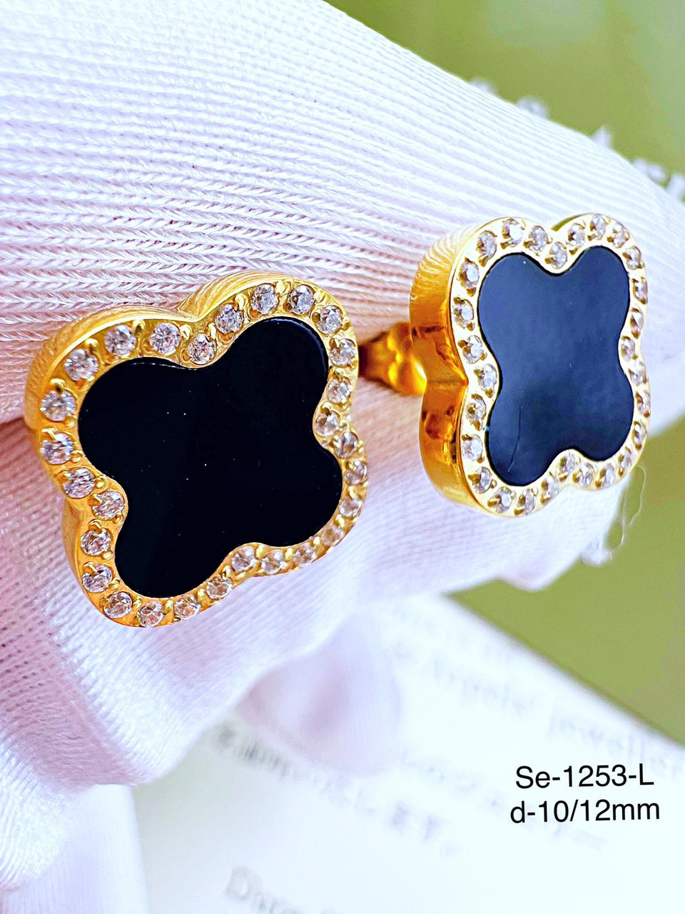 Сережки Stainlees Steel (14-K)