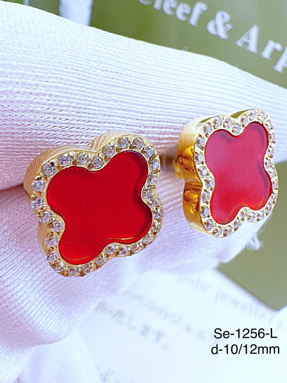 Сережки Stainlees Steel (14-K)