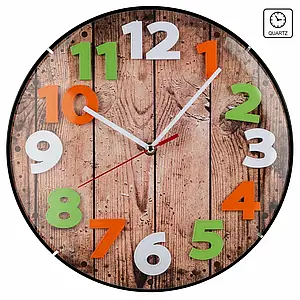Кварцевий настінний годинник Technoline WT7435 (Wood Brown)