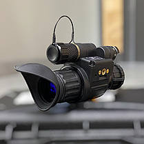 ПНБ, Монокуляр нічного бачення AGM WOLF-14 NL2, зелений фосфор, кріплення на шолом, кейс, футляр, фото 3