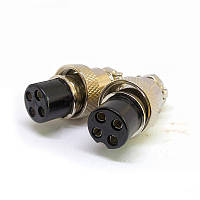Роз'єм чотириполюсний кабельний GX 16-4 (гніздо) Welding Dragon