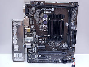 Материнська плата ASRock Q1900M (Intel Celeron J1900 (4 х 2,00 − 2,41 ГГц,mini-ITX, DDR3,б/у)