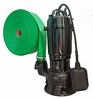 Погружний насос фекальний з ріжучим ножем 2,6 кВт з подрібнювачем фекалій побутовий для викачки вигрібних ям будинку