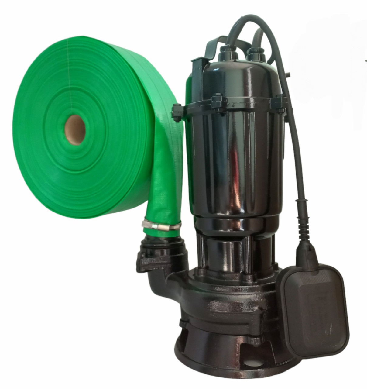 Погружний насос фекальний з ріжучим ножем 2,6 кВт з подрібнювачем фекалій побутовий для викачки вигрібних ям будинку - фото 1 - id-p1873378732
