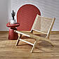 Крісло з натурального ротанга в стилі бохо Foden 2 в натуральному кольорі у вітальню, фото 2