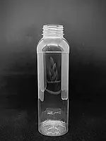 Пляшка Пет 500 мл 38 мм квадратної форми роздріб (1/уп/50/шт)
