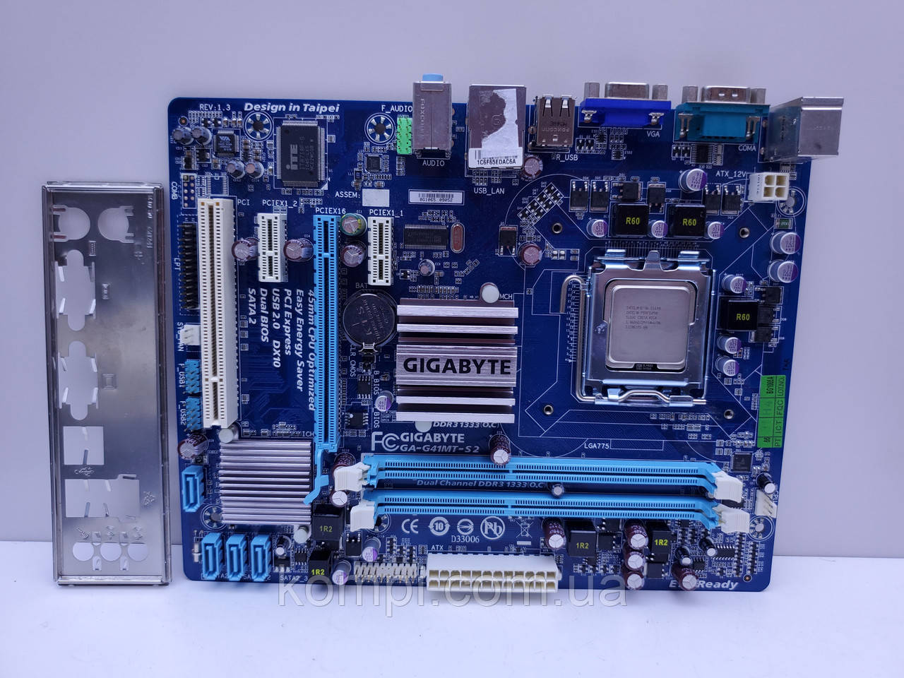 Материнська плата GIGABYTE GA-G41MT-S2 (Socket 775,DDR3,+E6600,QUAD,б/у)