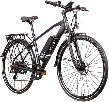 Чоловічий електровелосипед INDIANA E-Trekking 1.0 M17 28 дюймів Чорно-синій